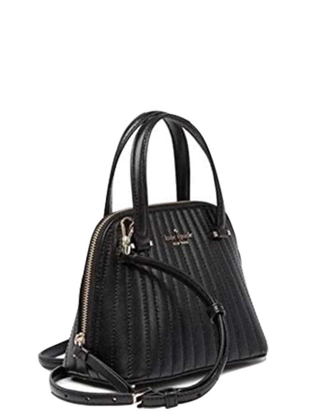 #194 NWT - Kate Spade Patterson Drive Quilted Satchel With Sling, Black